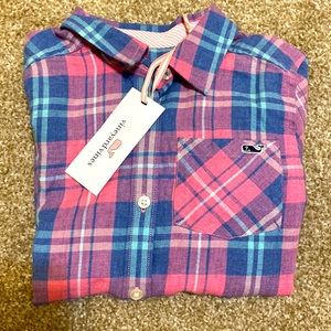 BNWT Vineyard Vines Girls Flannel, size 5